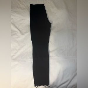 Banana Republic Jeans in black with fringe on the bottom